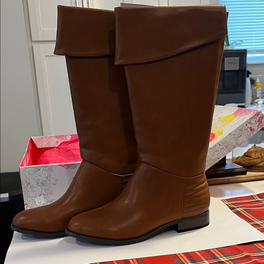 Chinese Laundry Cognac Boots NWT